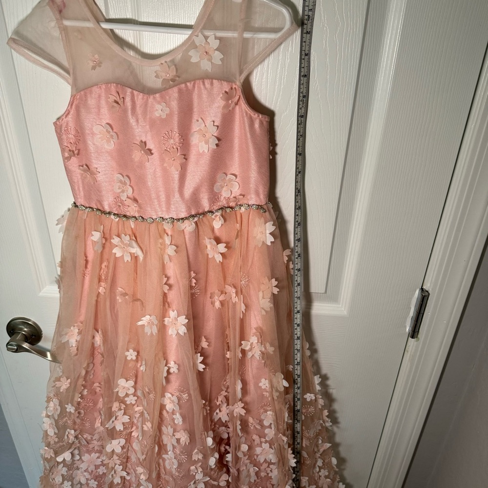 Chantilly place Size 6 girl formal gown. Wedding dress. kids dress - Picture 11 of 12